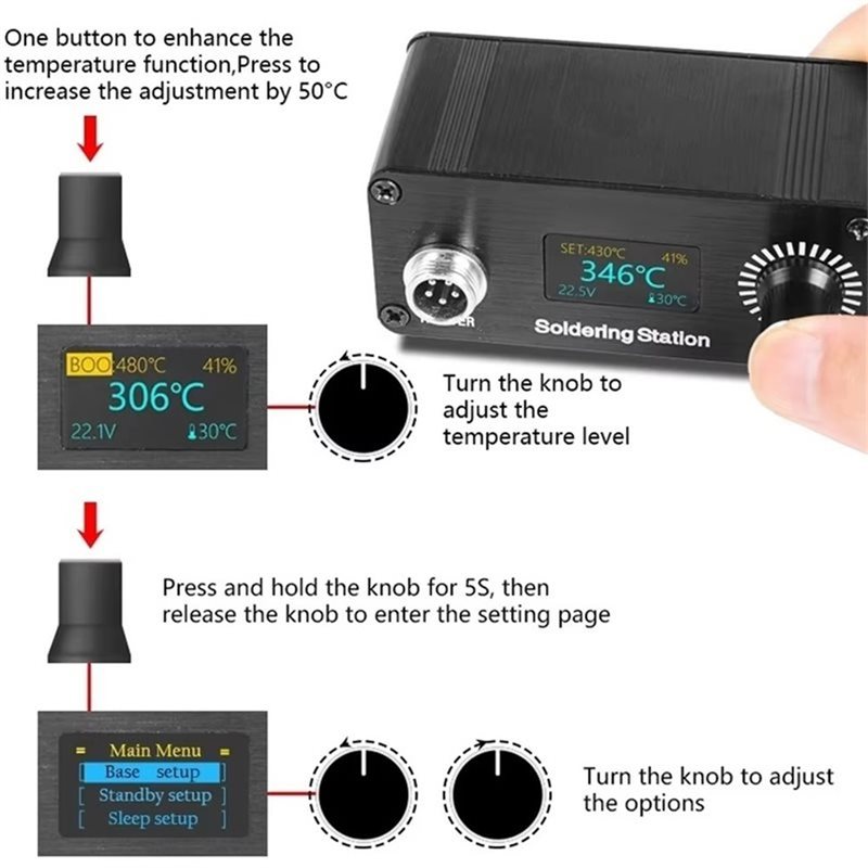 【A56X】T12 Portable Mini Digita - Soldering Station T12 Oled ulasan dan harga