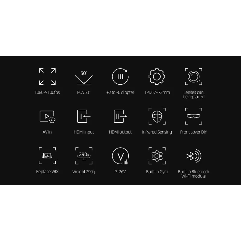Avatar HD Goggles X 5.8GHz Ste - Fpv Goggles Avatar Hd Receiver ulasan dan harga