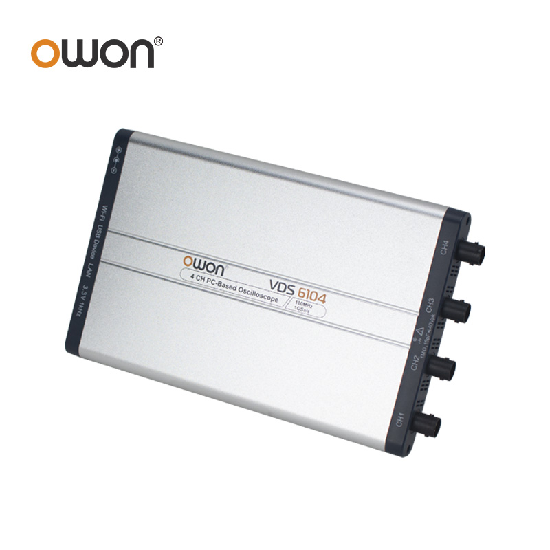 OWON VDS6074 VDS6104 Virtual P - Digital Storage Oscilloscope 100Mhz 4Ch ulasan dan harga