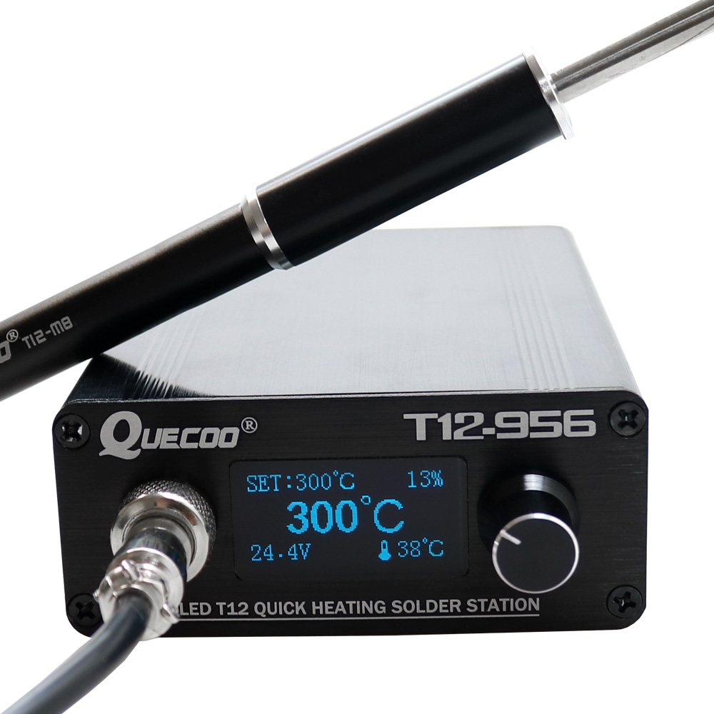 QUECOO T12-956 Soldering Digit - Soldering Station T12 Oled ulasan dan harga