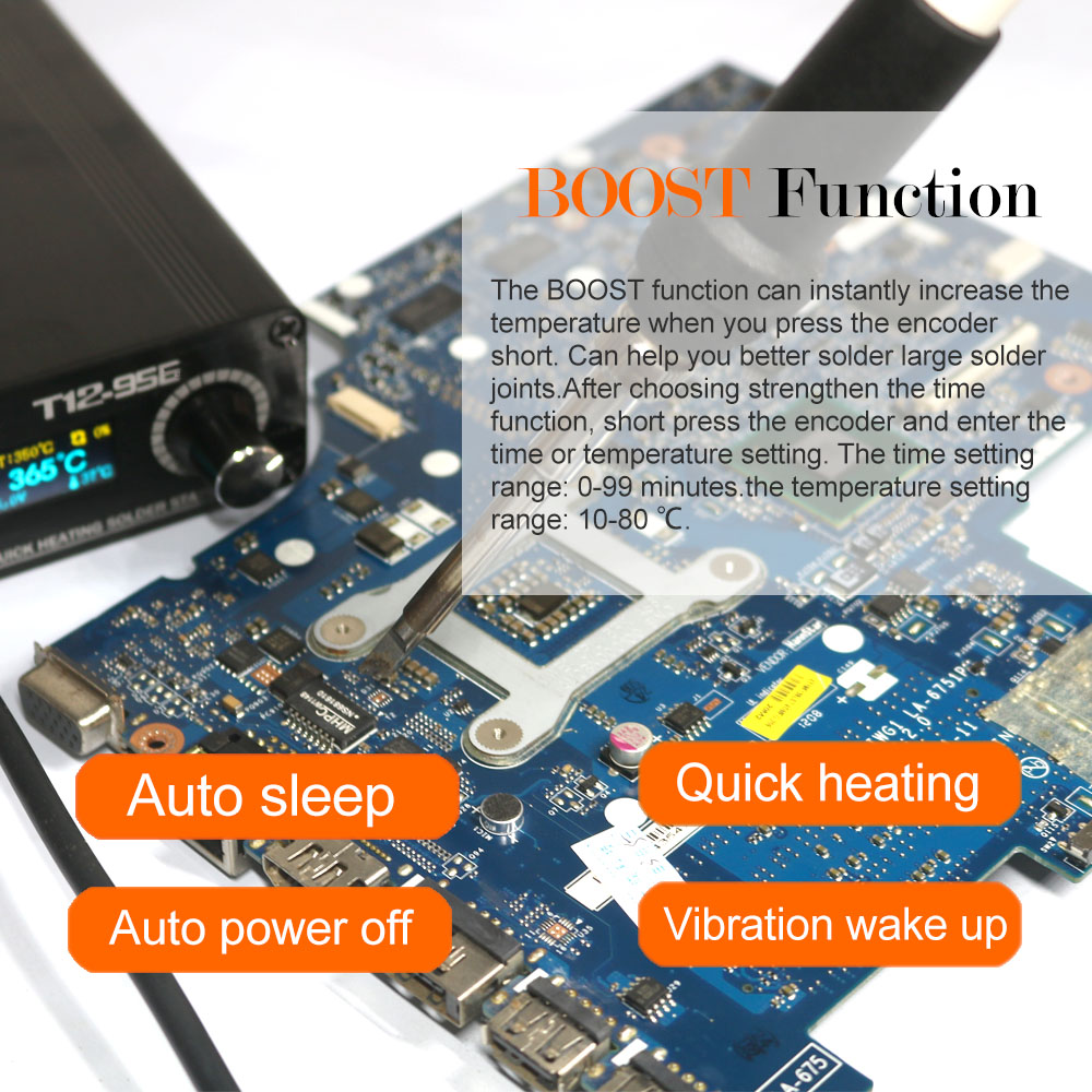 QUECOO T12-956 Soldering Digit - Soldering Station T12 Oled ulasan dan harga