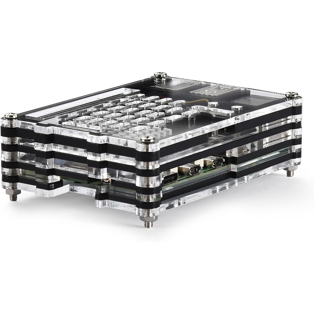 Acrylic Case with Active Coole - Raspberry Pi 5 8Gb Kit ulasan dan harga